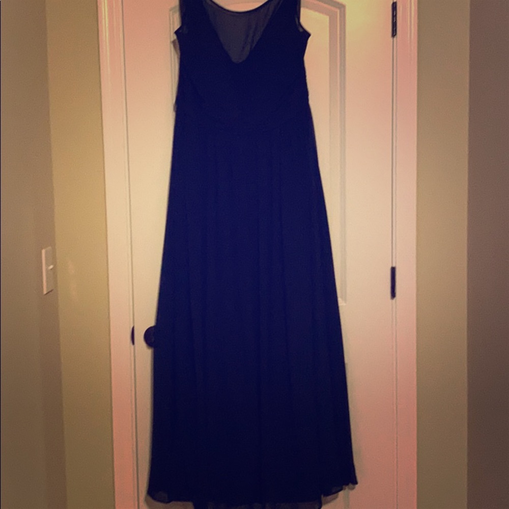 Navy blue bridesmaid dress